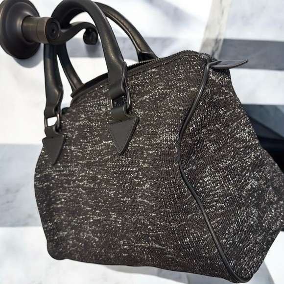 Zara black and silver lurex thread “LV Speedy style” handbag. Perfect day bag . - Picture 1 of 4